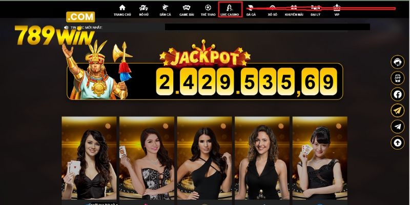 Live casino 789WIN - Đặt cược thông minh, chiến thắng không giới hạn Chọn ngay danh mục Live casino 789WIN trên trang web
